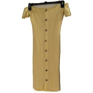 Rue21 Off the Shoulder Yellow Dress